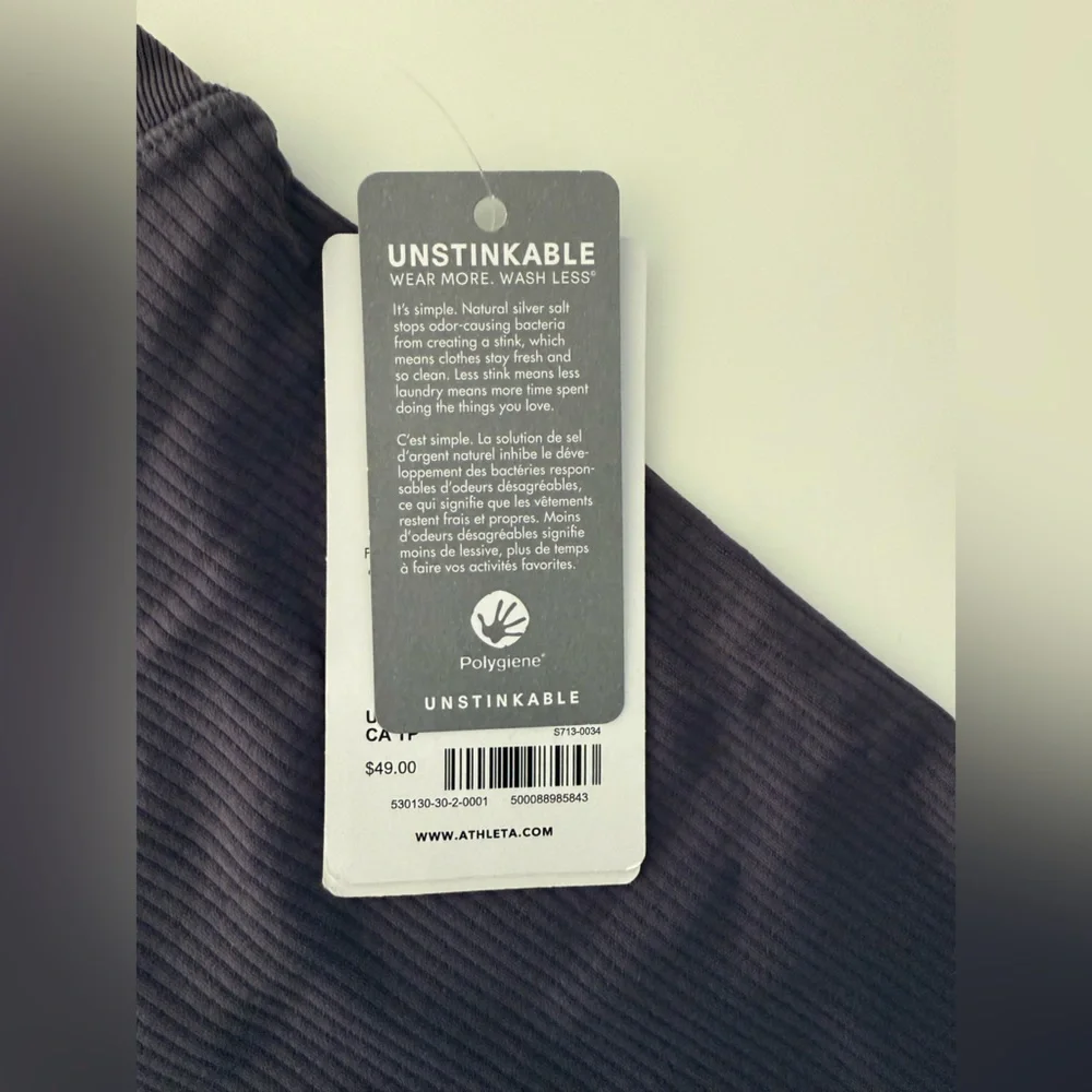 NWT Athleta Renew Racerback Tank size XS - Violet - Picture 3 of 6